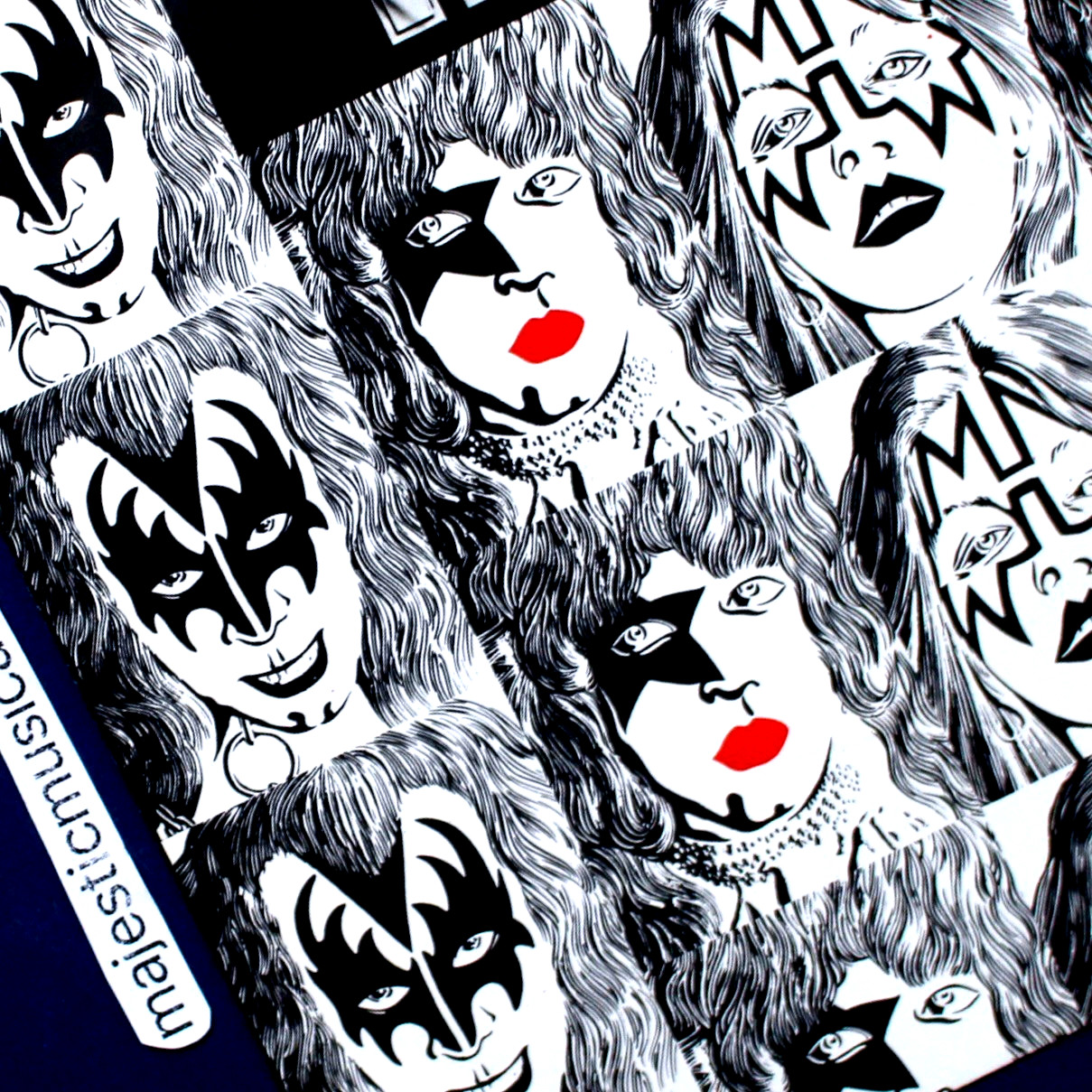 RARE ART COVER ORIGINAL 1975 KISS ROCK AND ROLL ALL NITE 7 RARE ART COVER ORIGINAL 1975 KISS ROCK AND ROLL ALL NITE 7