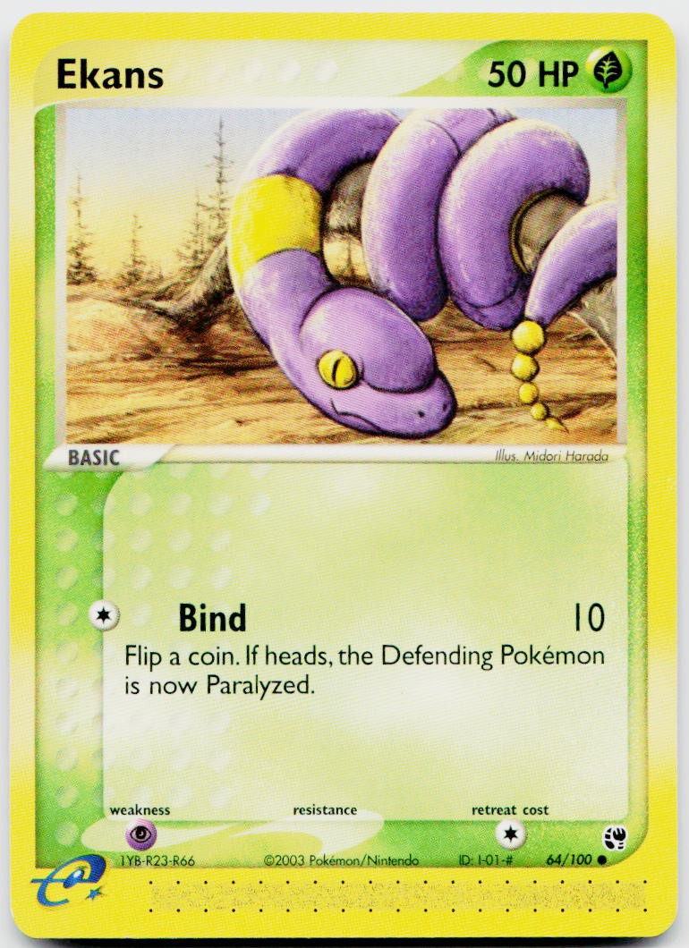 Ekans 64/100 EX Sandstorm LP