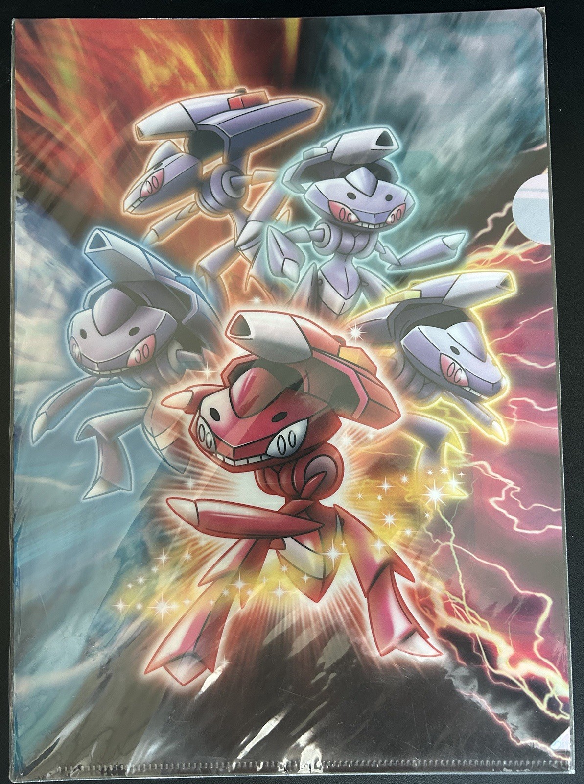 Pokemon Center 2013 Genesect A4 Clear File Sealed Rare Ripped Tag