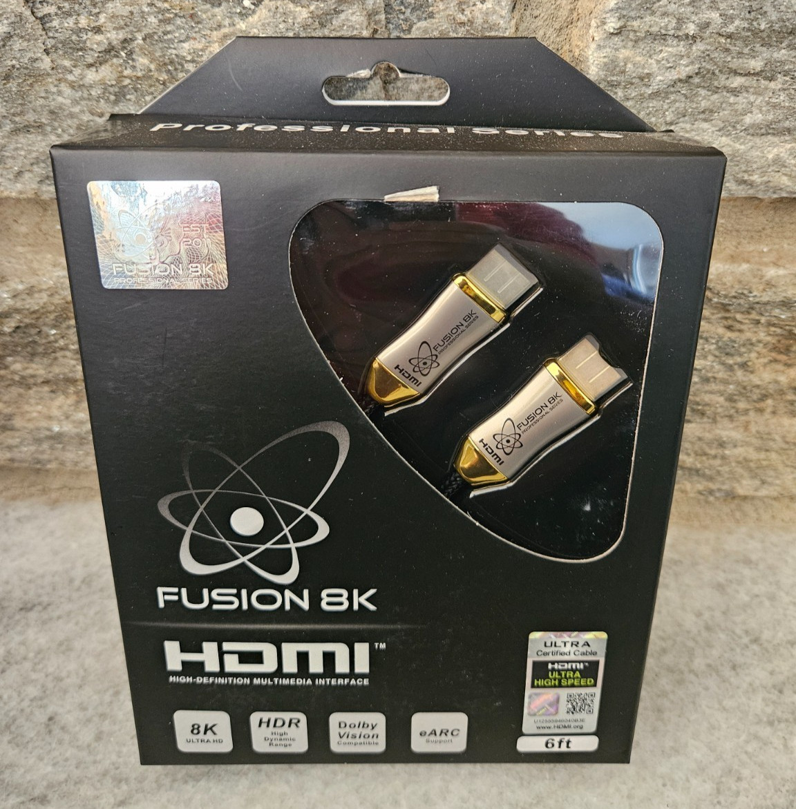 Fusion8K HDMI 8K HDMI Cable - Professional Series (6 Feet) NEW - SEALED BOX