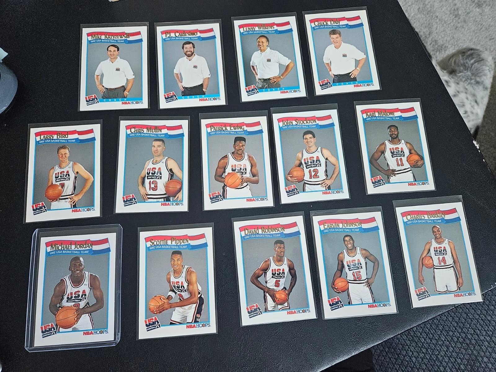 1991-1992 🔥NBA Hoops USA Olympic Basketball Dream Team 14 Card set Jordan Magic 1991-1992 🔥NBA Hoops USA Olympic Basketball Dream Team 14 Card set Jordan Magic