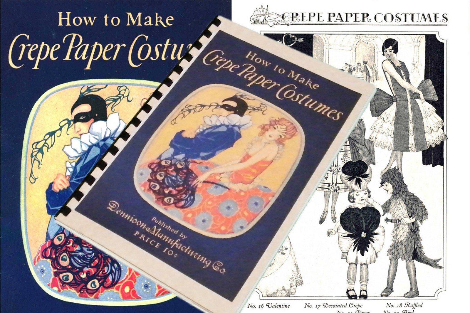 Dennison\'s How To Make Crepe Paper Costumes 1925 (38pg)