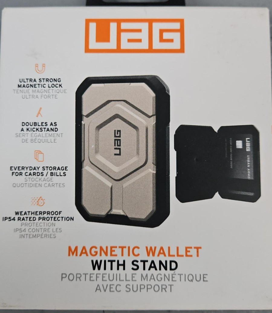 UAG Magnetic 4079T Wallet with Stand Silver/Black Weather proof UAG Magnetic 4079T Wallet with Stand Silver/Black Weather proof