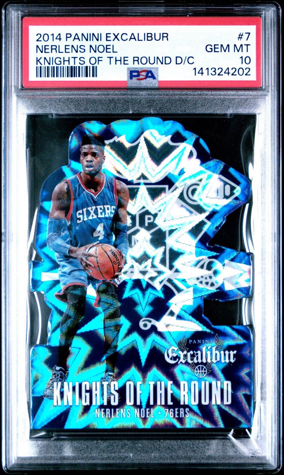 2014-15 Panini Excalibur Knights Of The Round #7 Nerlens Noel PSA 10 Case Hit 2014-15 Panini Excalibur Knights Of The Round #7 Nerlens Noel PSA 10 Case Hit
