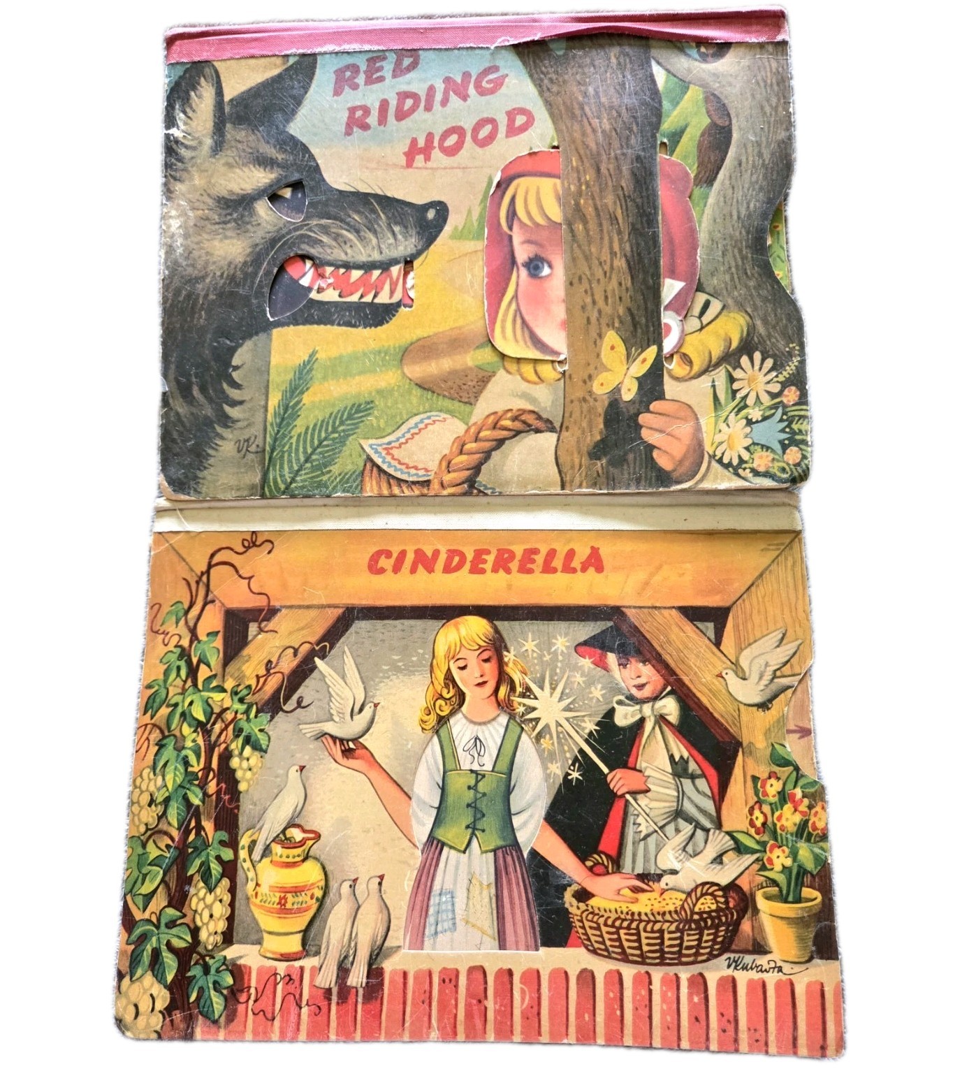 Red Riding Hood & Cinderella Pop-up Books Bancroft 1961 Czech Vojtěch Kubašta Red Riding Hood & Cinderella Pop-up Books Bancroft 1961 Czech Vojtěch Kubašta
