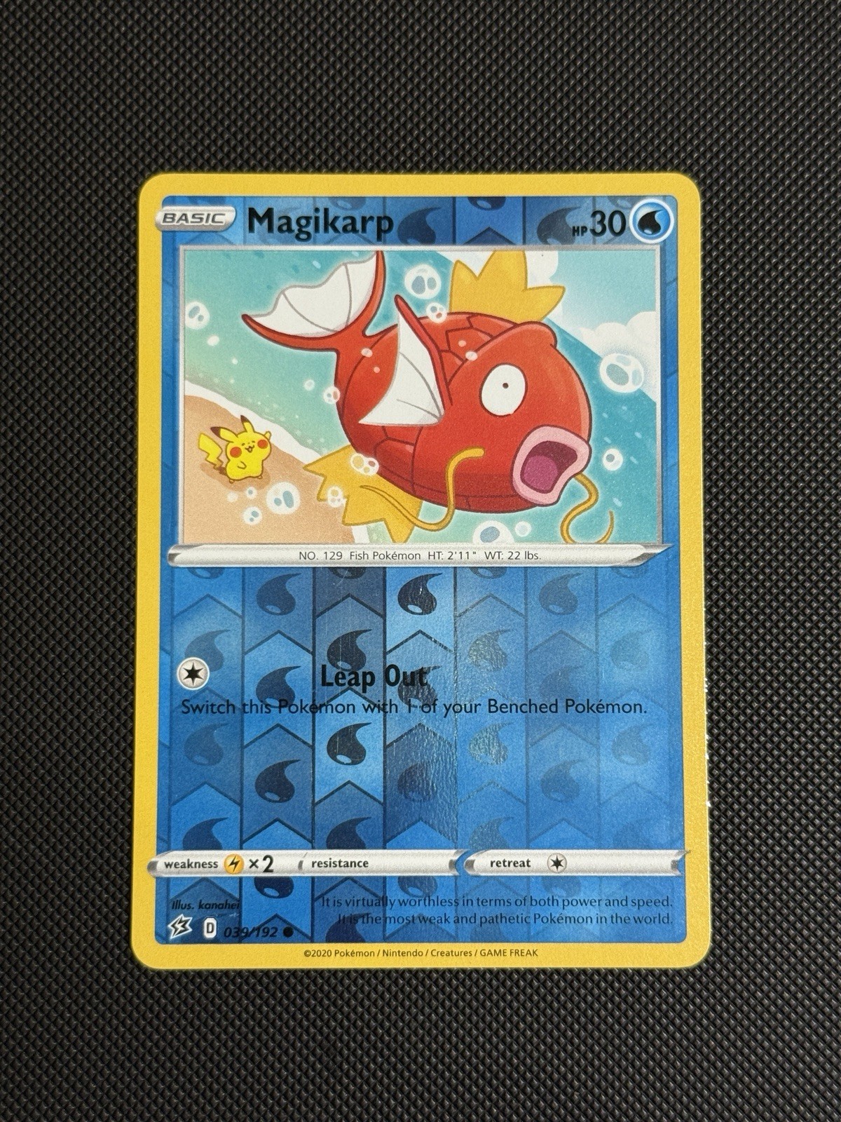 Pokemon TCG Magikarp 039/192 Rebel Clash Reverse Holo Foil NM / VLP Pokemon TCG Magikarp 039/192 Rebel Clash Reverse Holo Foil NM / VLP