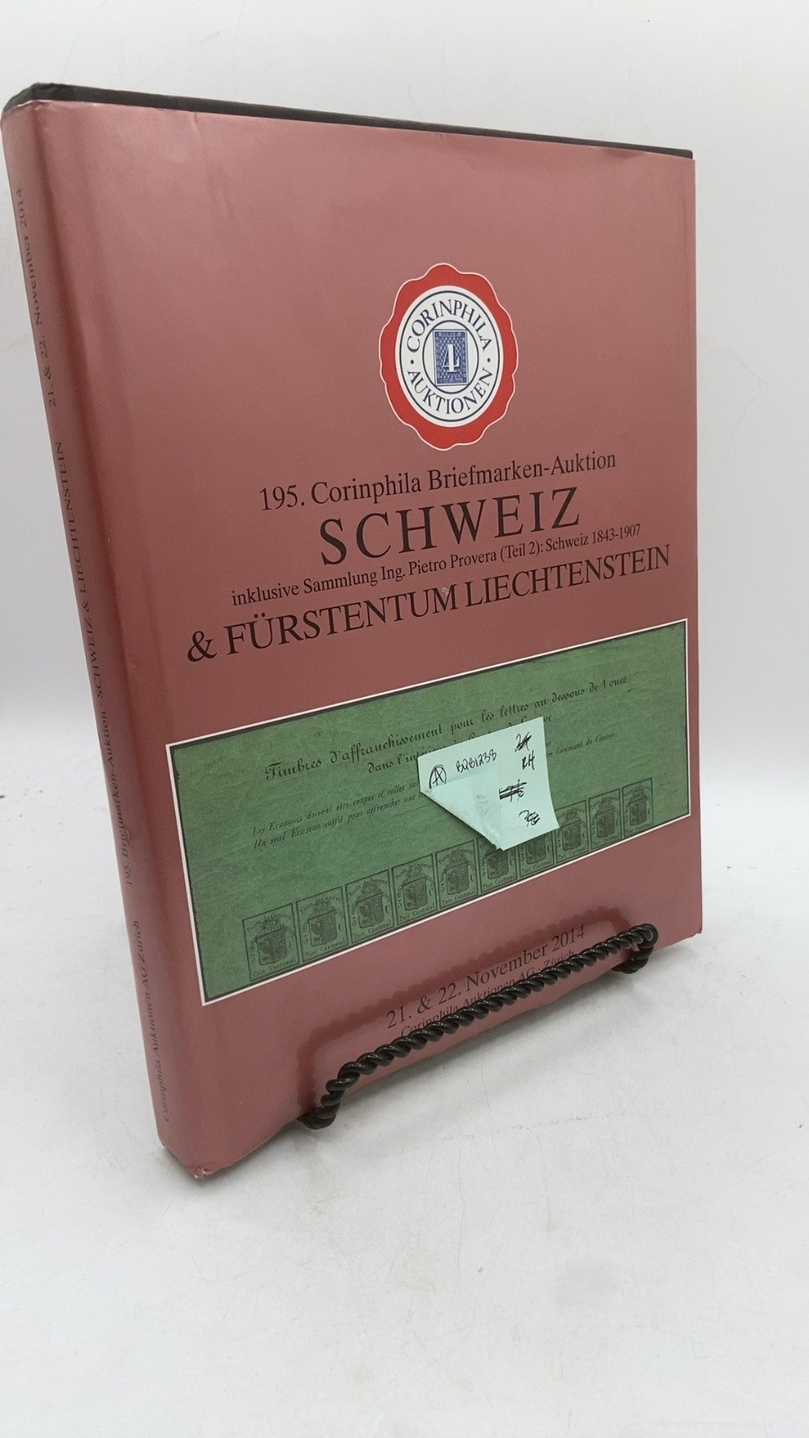 195. Corinphila Briefmarken-Auktion Schweiz & Fürstentum Liechtenstein Hardco...