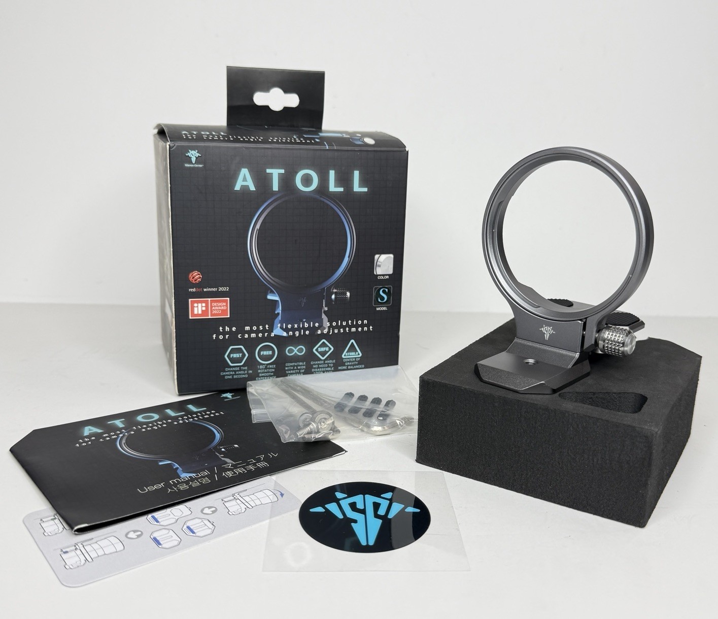 Silence Corner ATOLL S Rotating Collar Sony Mirrorless Camera Silver Open Box