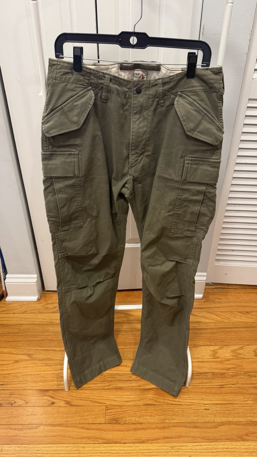 Relwen Men’s M-51 Commando Cargo Pants Size 32 Olive Green