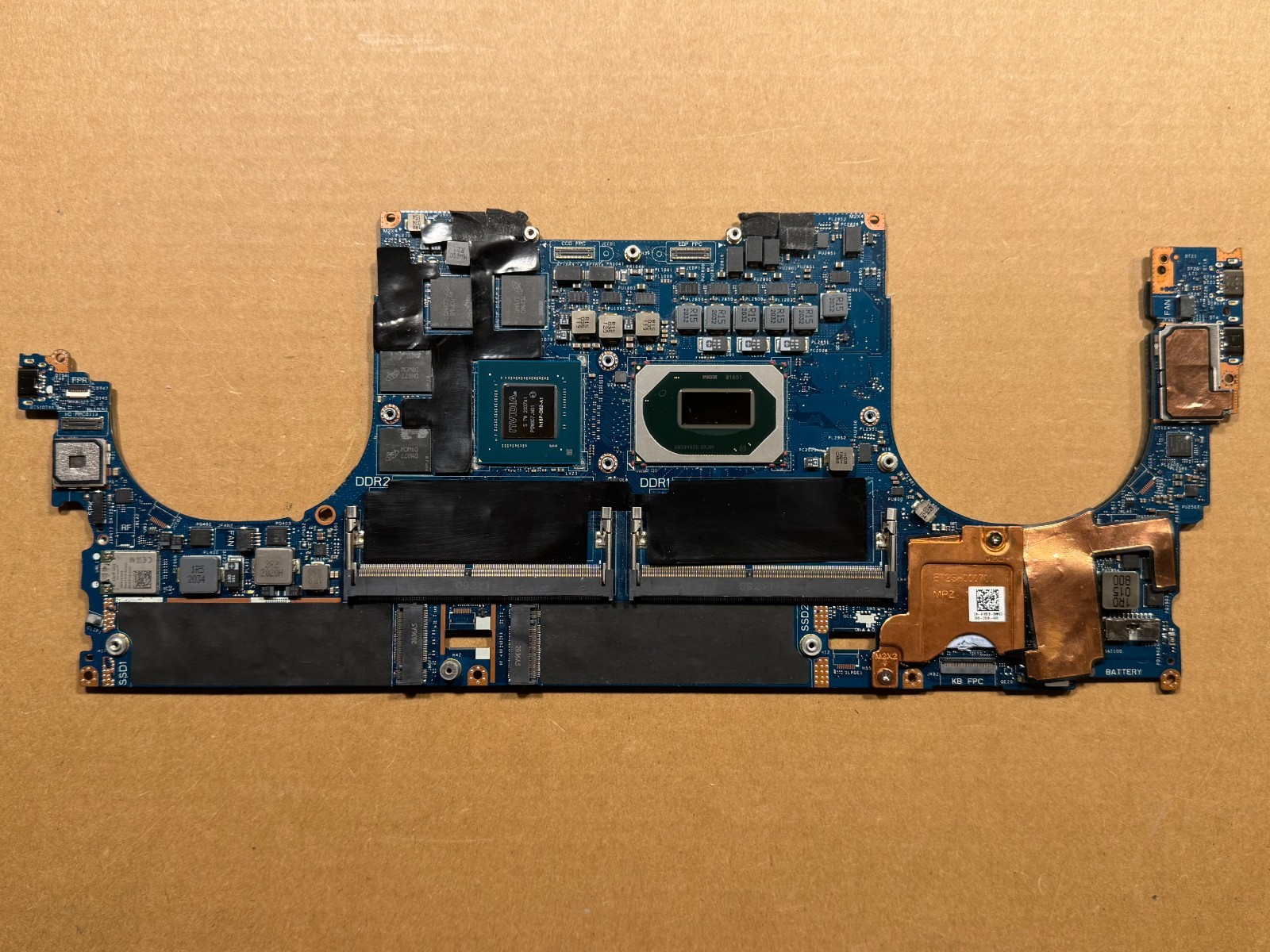 NEW Dell XPS 15 9500 Motherboard Intel i7-10875H GTX 1650Ti LA-J191P T1KFX RHXRG