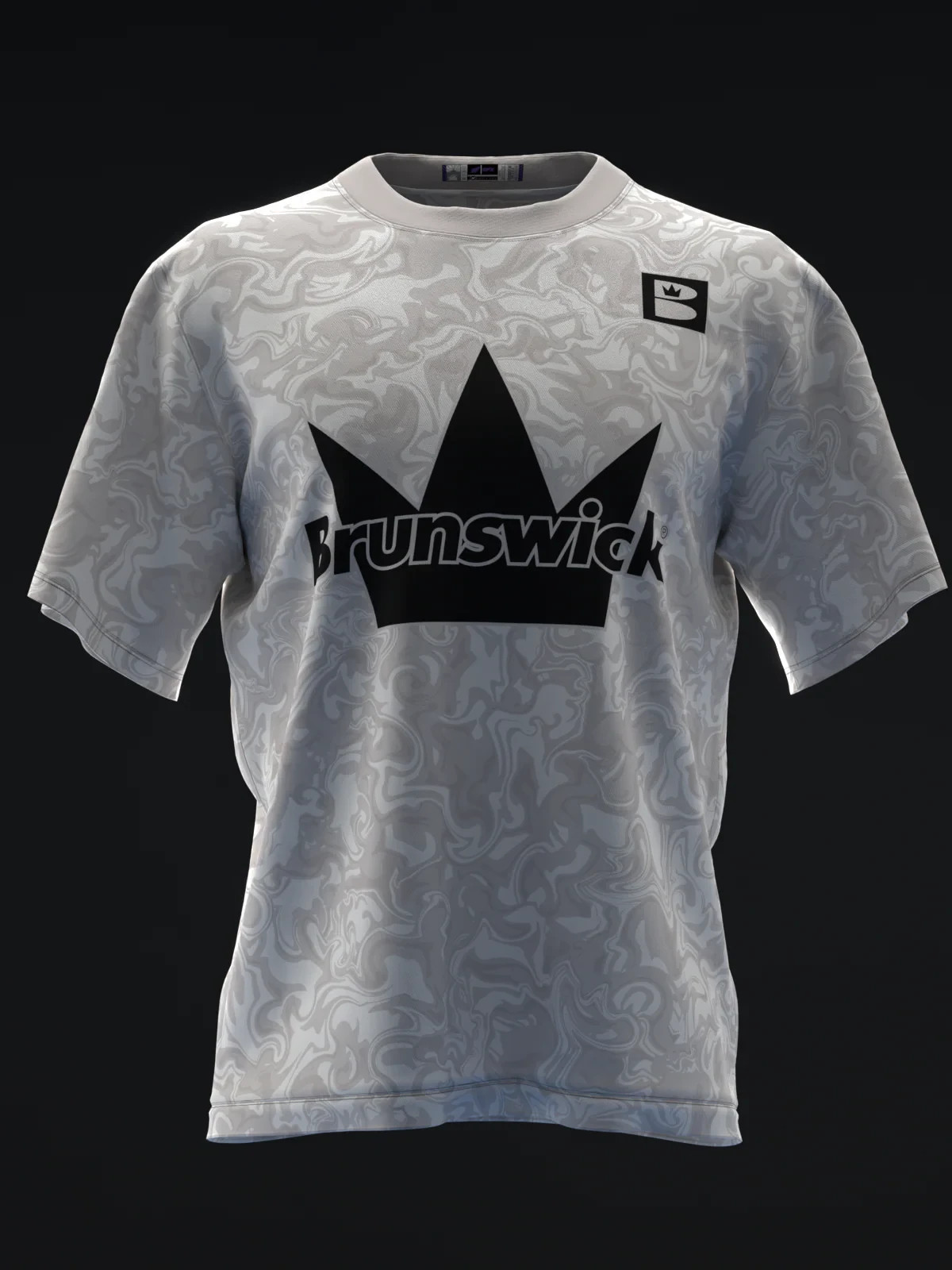 Custom Name Brunswick - Ivory Rhino Pro Bowling Jersey USA Size
