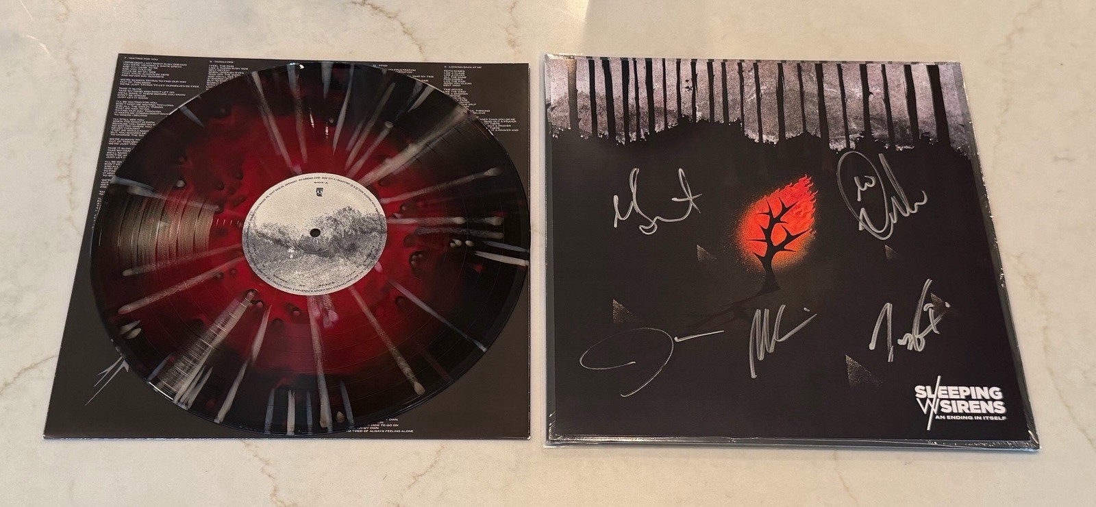 Sleeping With Sirens SIGNED An Ending In Itself /300 Vertigo Vinyl Exclusive VV