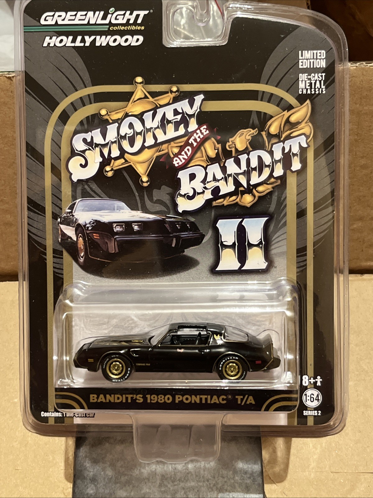 Greenlight 1980 Pontiac T/A Smokey and the Bandit II 44620F 1/64 Limited Edition Greenlight 1980 Pontiac T/A Smokey and the Bandit II 44620F 1/64 Limited Edition