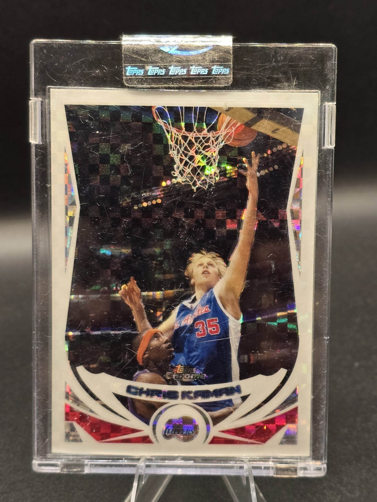 2004-05 Topps Chrome X-Fractor Chris Kaman #61 /110 Factory Sealed Clippers