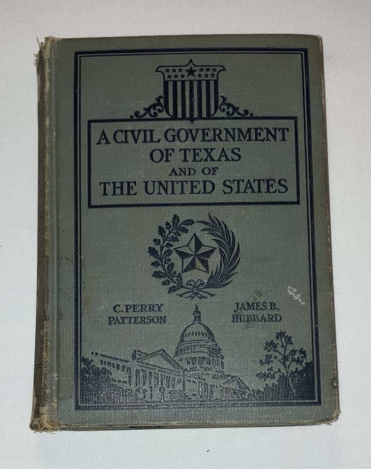 Antique 1934 Civil Government Of Texas And of United States Book History