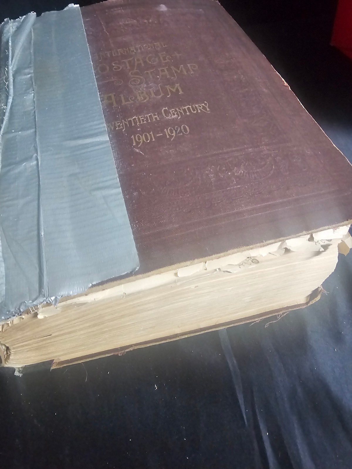 WORLD STAMPS 1901-1920 Massive Antique Scott Album Classics RARE FINDS