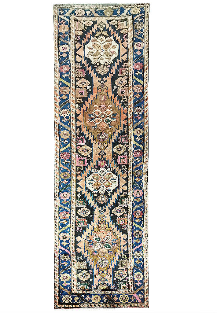 3x13\' OLd Perssian Kordistan Runner Semi- Antique #F-6240