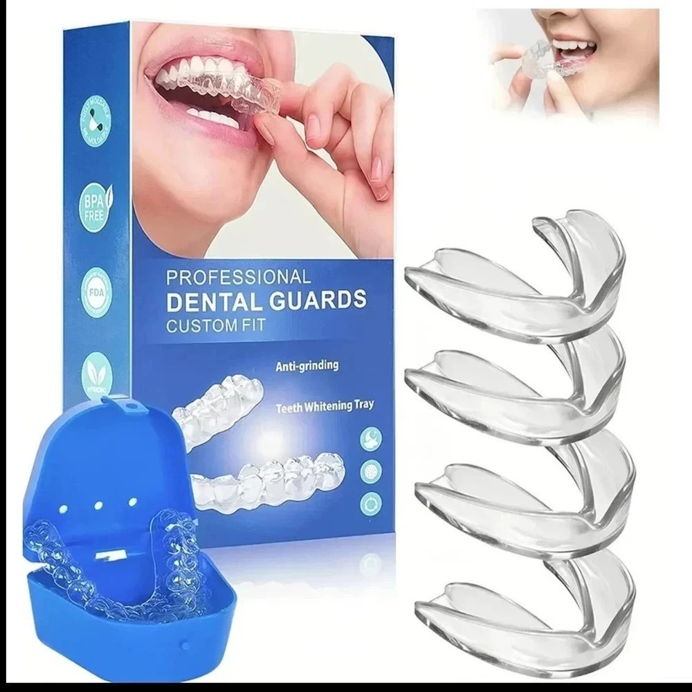 4X Mouth Guard Teeth Grinding Guard Dental Night Guard Custom Fit for Bruxism US