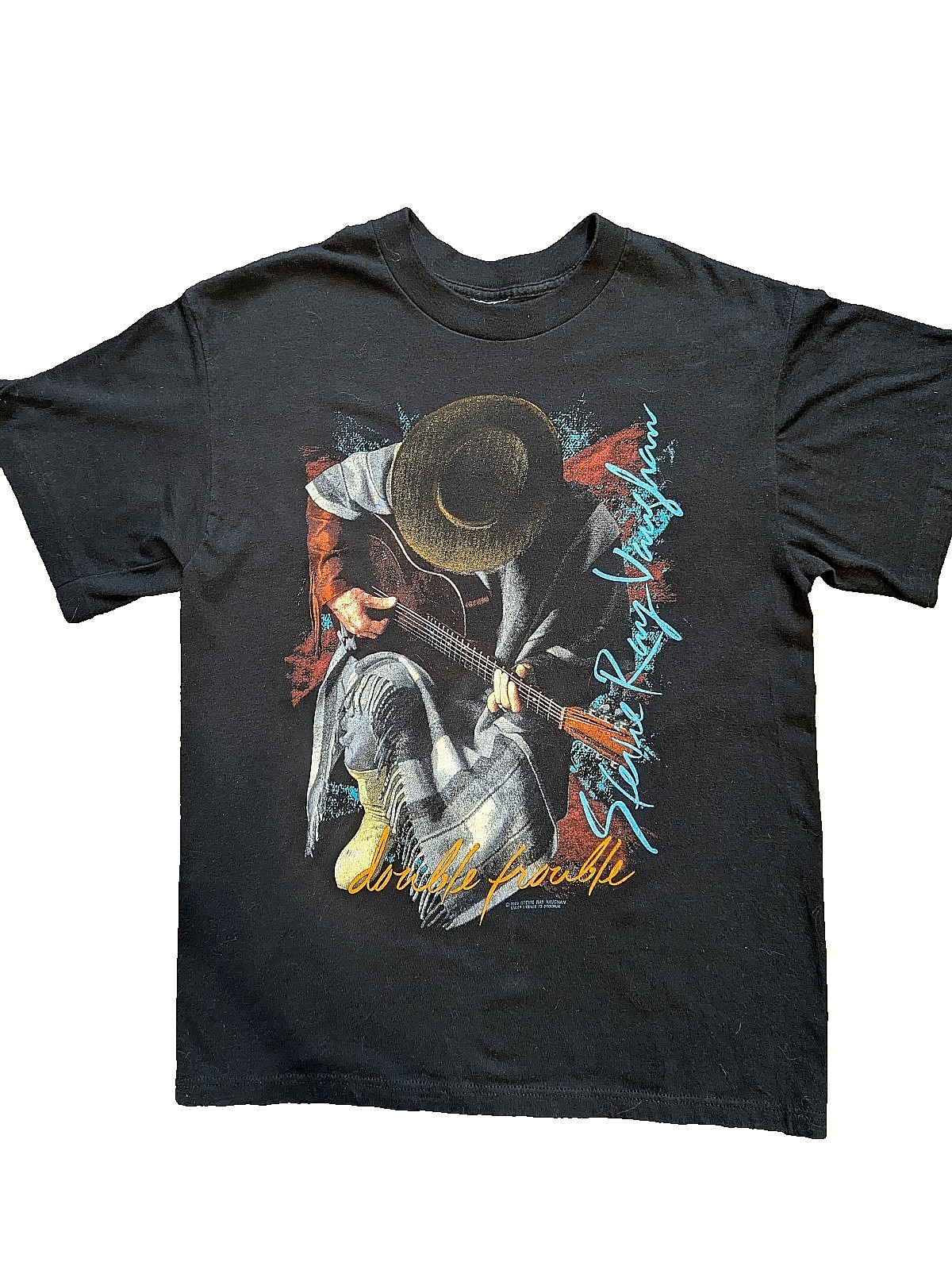 VTG 1989 Stevie Ray Vaughan In Step Tour Shirt Single Stitch Small S Cotton Bowl