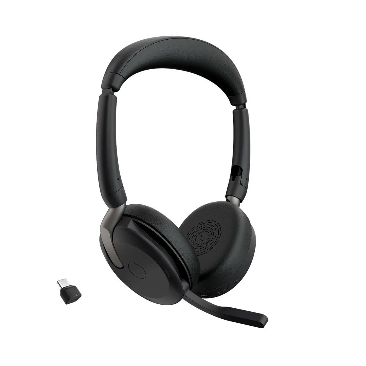 Jabra Evolve2 65 Flex Wireless Stereo Headset Hybrid ANC USB-C Bluetooth Black