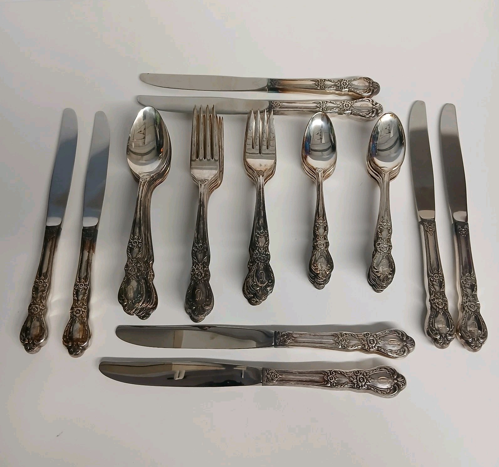 Vintage 1847 Rogers Bros IS Silverware (Engraved Vintage 1847 Rogers Bros IS Silverware (Engraved