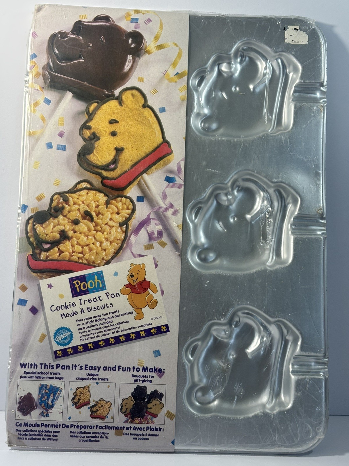 Vintage Wilton Winnie the Pooh Treat Pan Cake Pop Lollipop Mold Disney 1996 Vintage Wilton Winnie the Pooh Treat Pan Cake Pop Lollipop Mold Disney 1996
