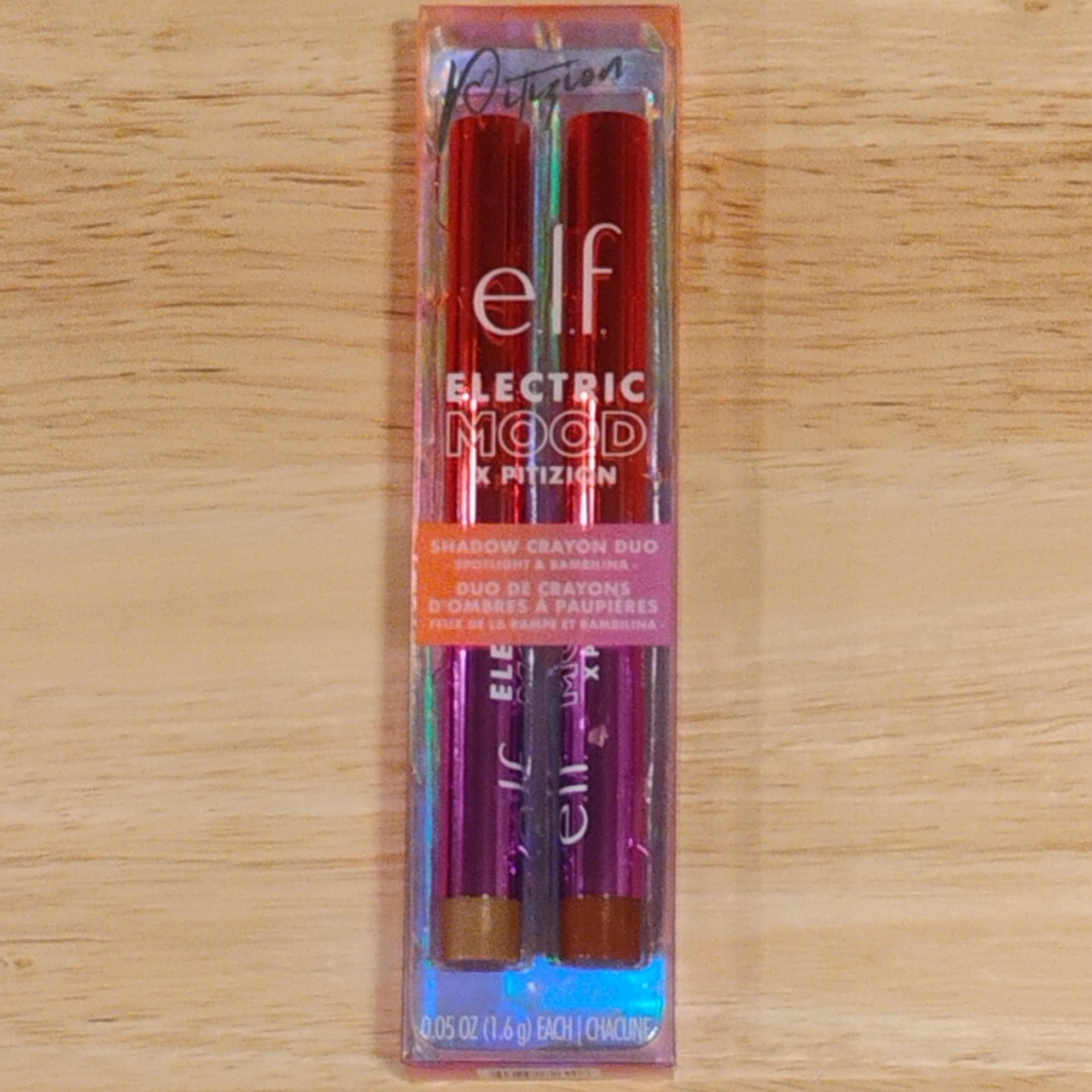 E.L.F. Electric Mood x Pitizion Shadow Crayon Duo 0.05fl oz | NEW