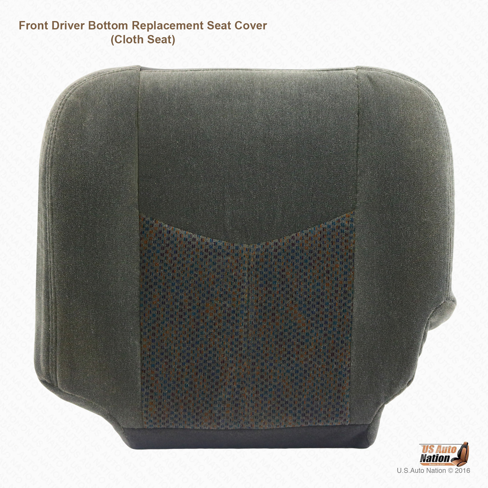 2003 2004 Chevy Silverado LS LT Z71 Driver Side Bottom Cloth Seat Cover Drk Gray
