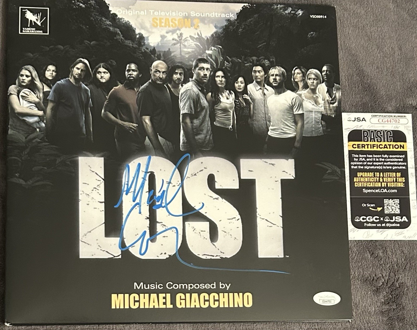 Michael Giacchino SIGNED LOST Vinyl JSA COA Season 2 Original TV Soundtrack