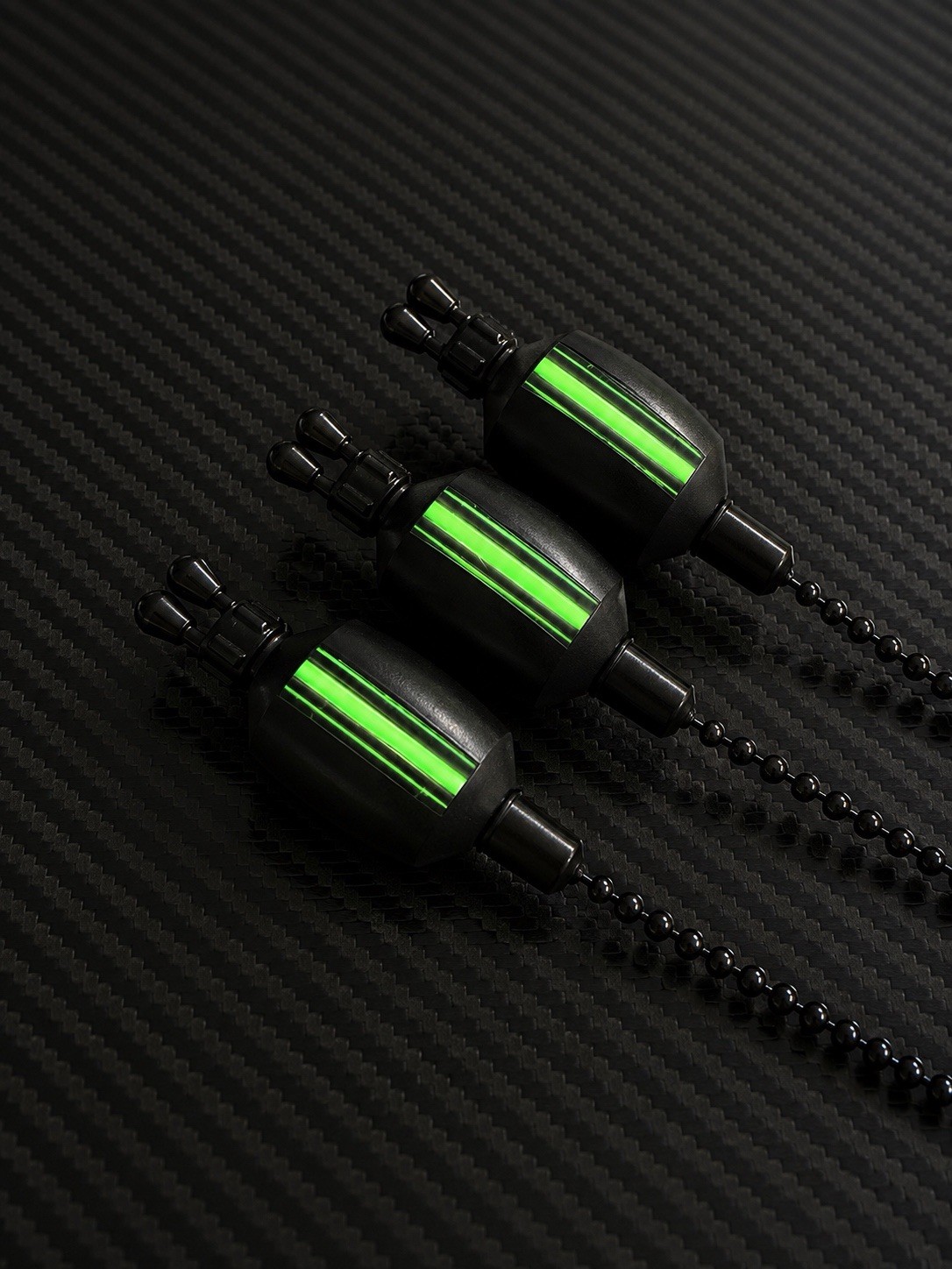 NiteGlow Chunkz Black Bobbin Carp Fishing X 3