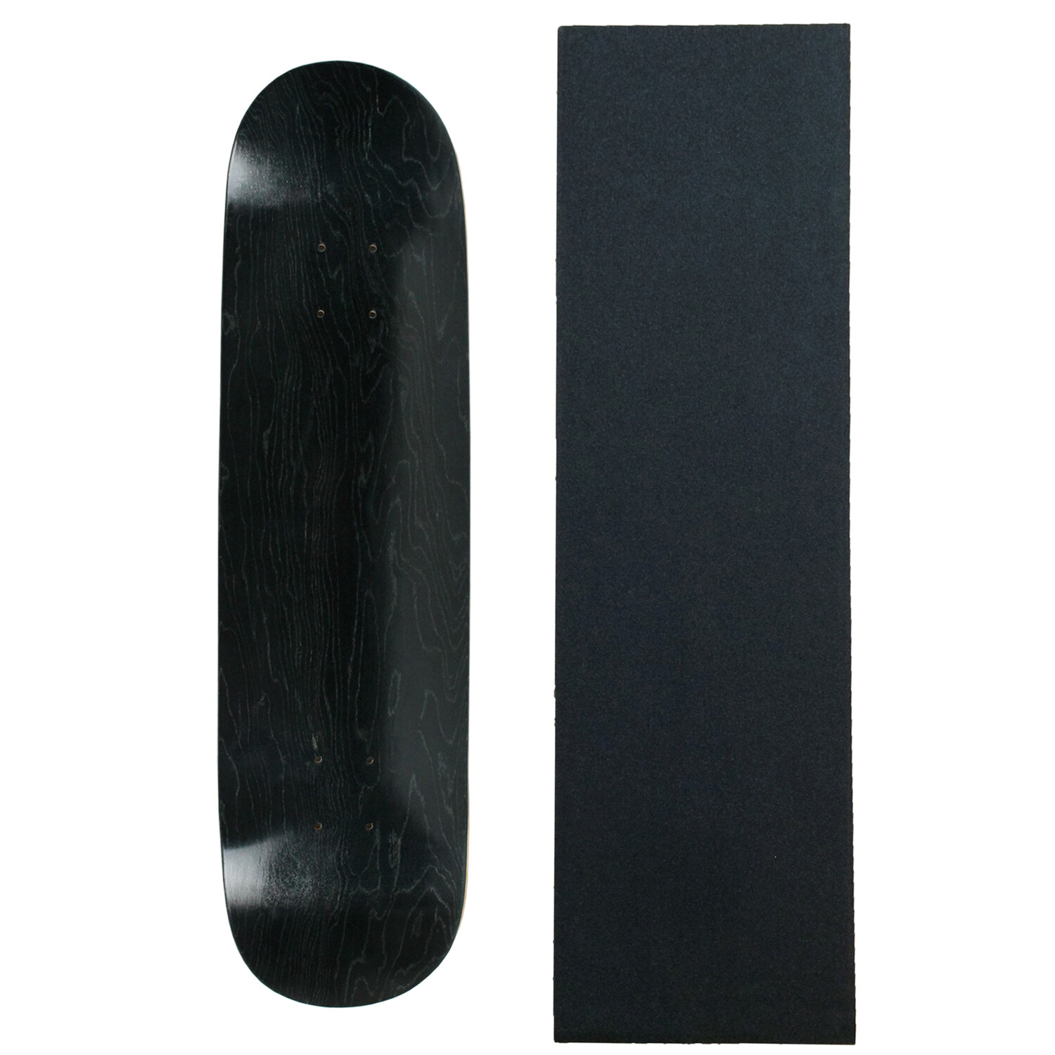 MOOSE Blank SKATEBOARD DECK 8.25 BLACK Skateboards With Black Diamond Grip