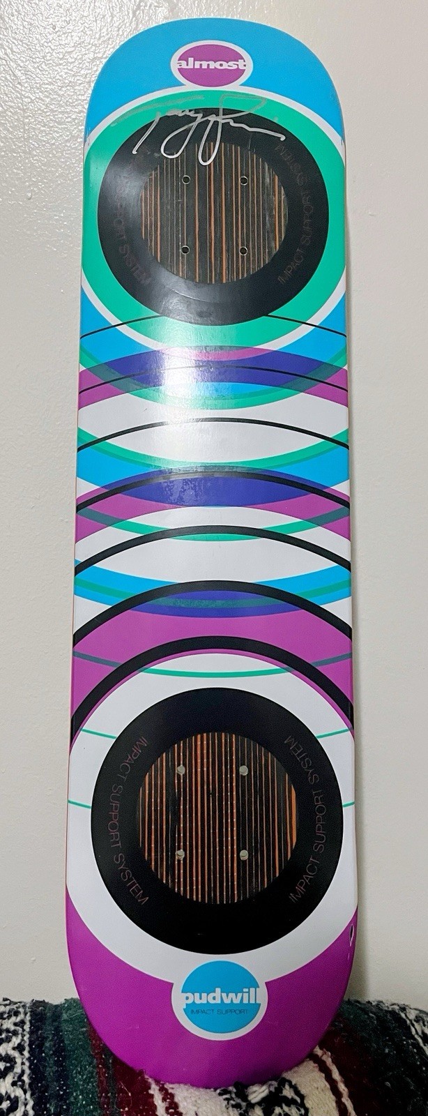 2009 Almost Skateboards Sign By Torey Pudwill OG V5 Impact Deck Vintage 2009 Almost Skateboards Sign By Torey Pudwill OG V5 Impact Deck Vintage