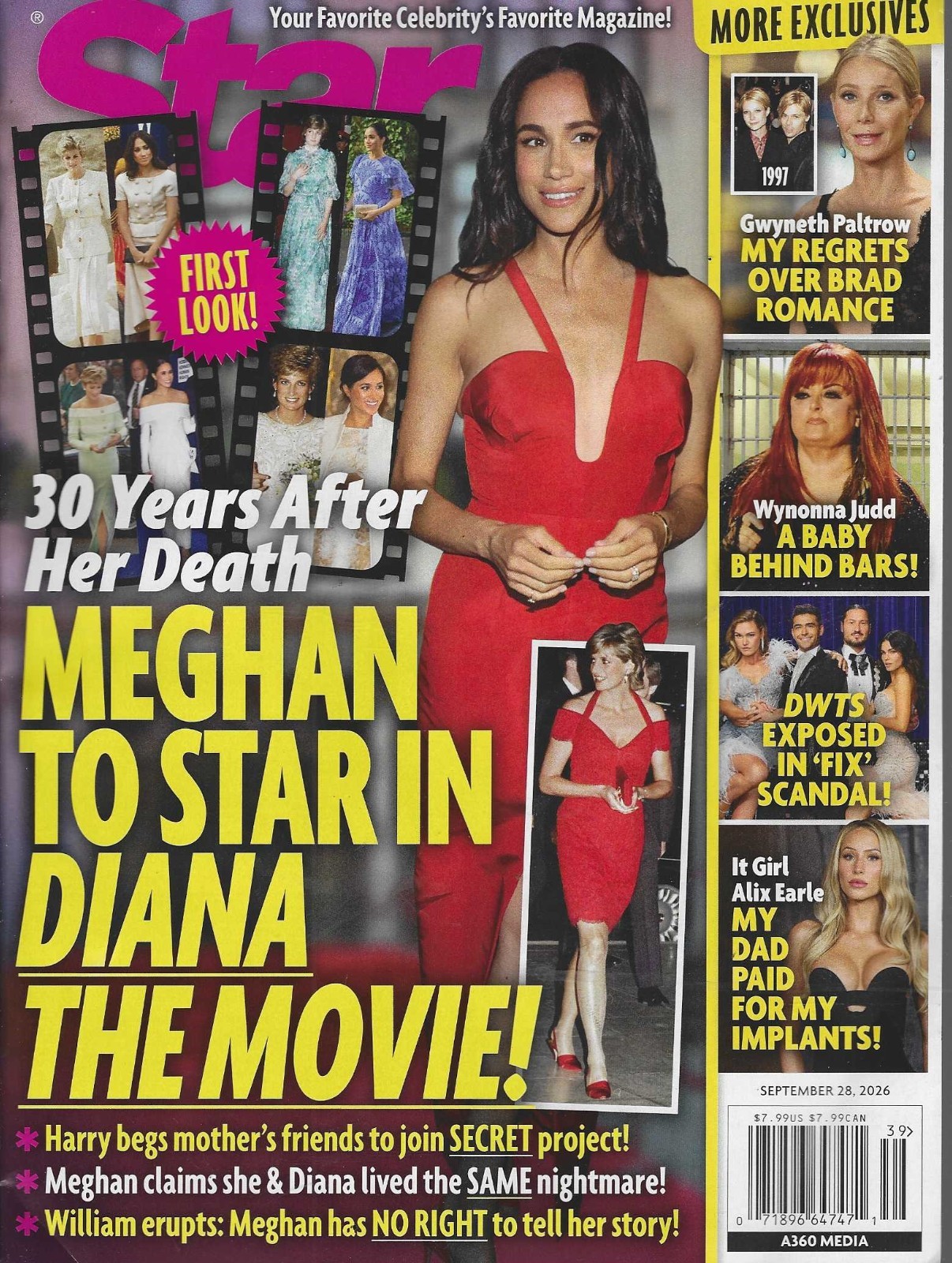 Star Weekly Magazine September 28th, 2026:  Meghan to Star in Movie
