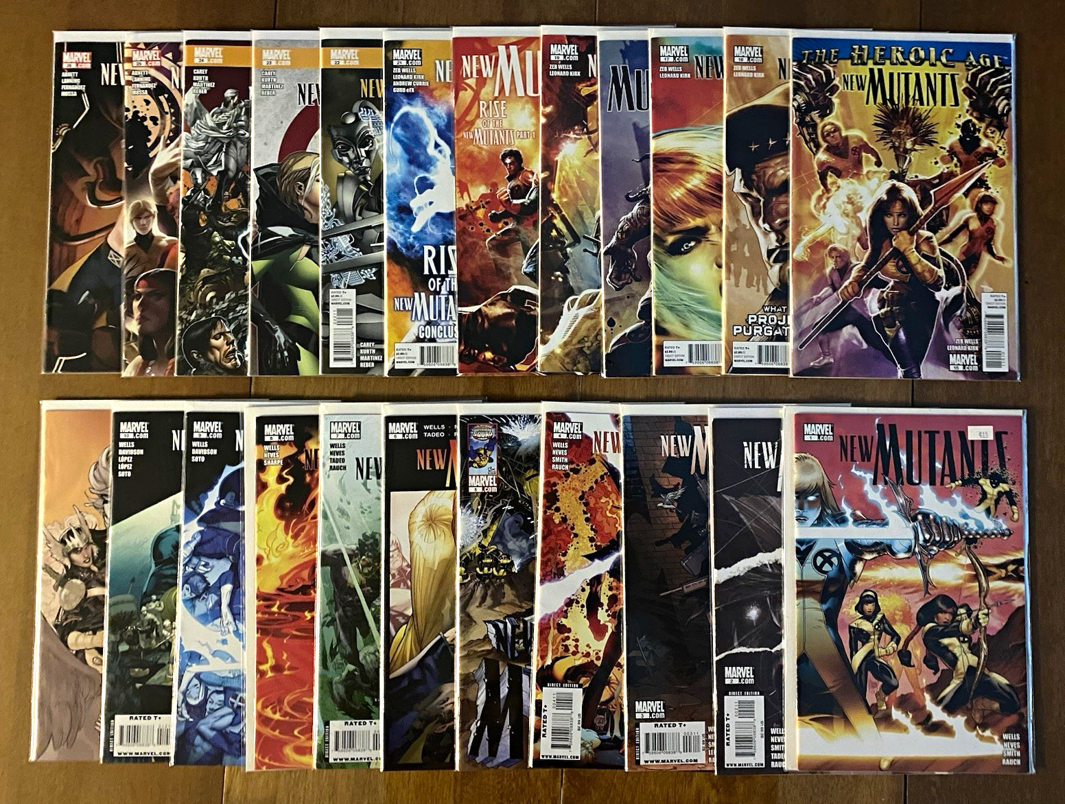 Marvel Comics New Mutants (Lot of 23) Bagged&Backed Marvel Comics New Mutants (Lot of 23) Bagged&Backed