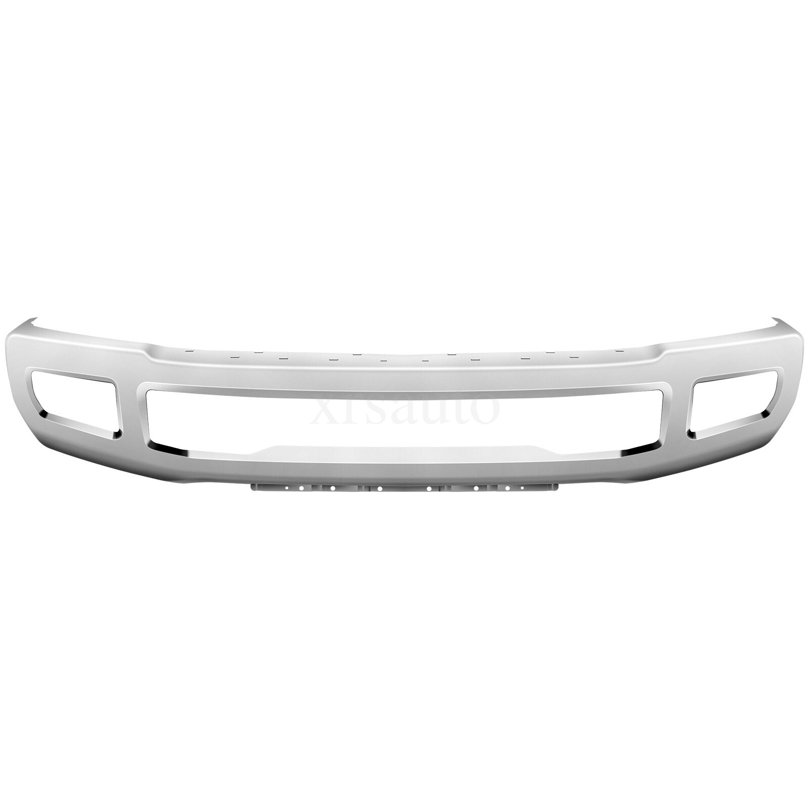 For 2017-2019 Ford F250 F350 Super Duty Chrome Front Bumper Face Bar w/ Fog Hole