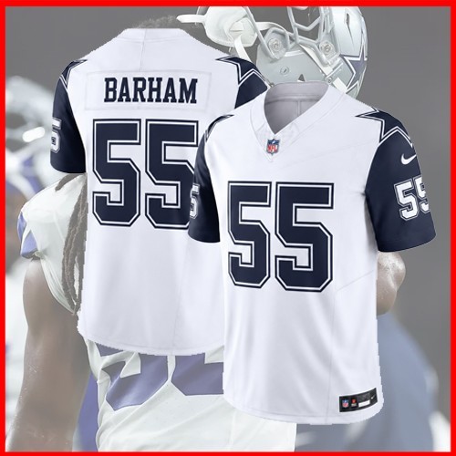 🔥Embroidered Jaishawn Barham #55 Dallas Football Name & Number S-4XL