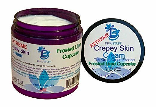 Extreme Crepey Skin Body & Face Cream W/ Hyaluronic Acid,Alpha Hydroxy,Lime Cake