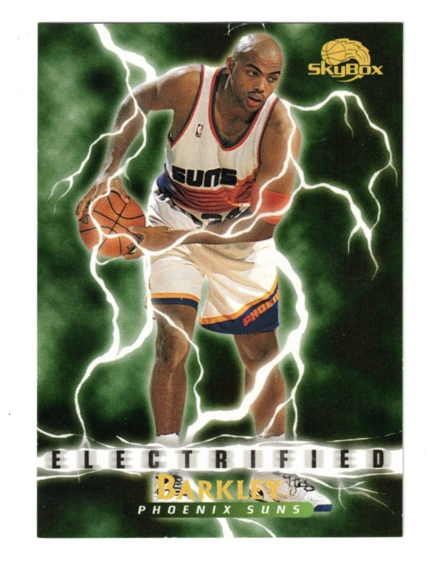1995-96 SkyBox Premium Electrified Charles Barkley #294 Phoenix Suns HOF Tigers
