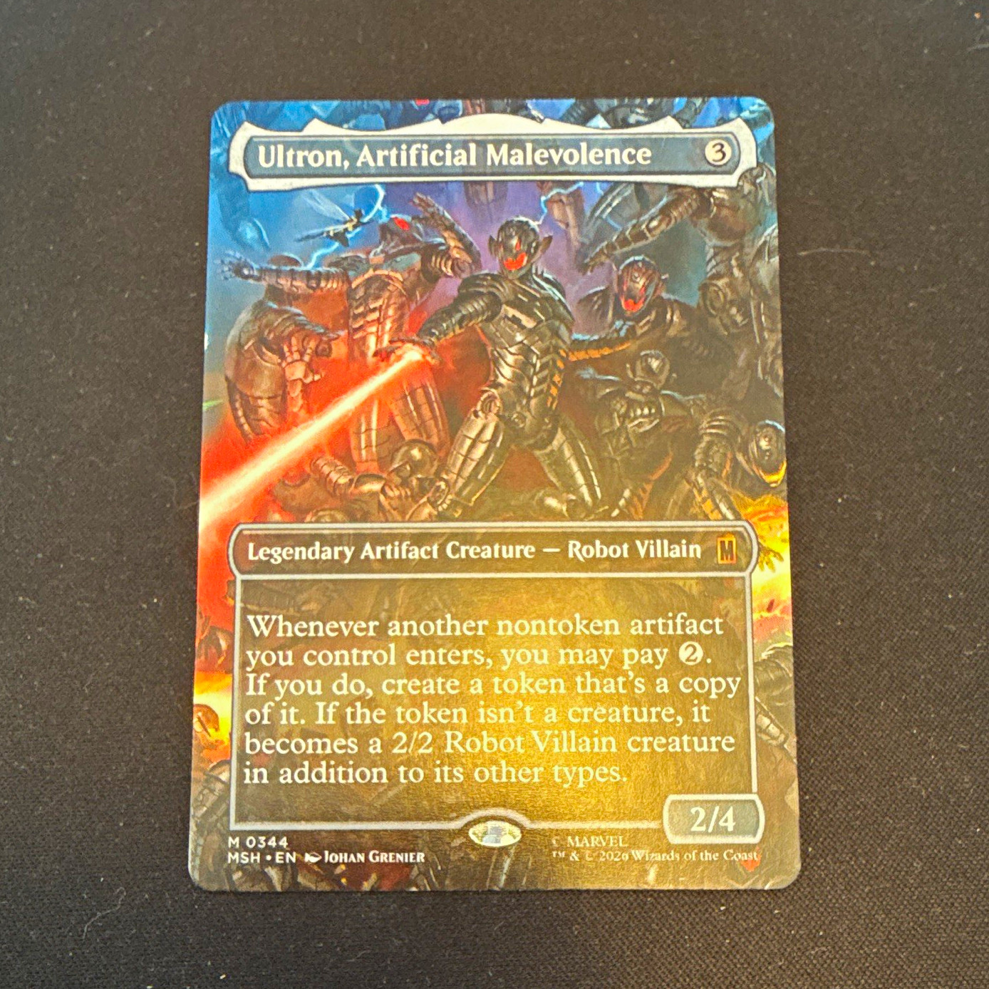 MTG Ultron, Artificial Malevolence Marvel Super Heroes Borderless MTG Ultron, Artificial Malevolence Marvel Super Heroes Borderless