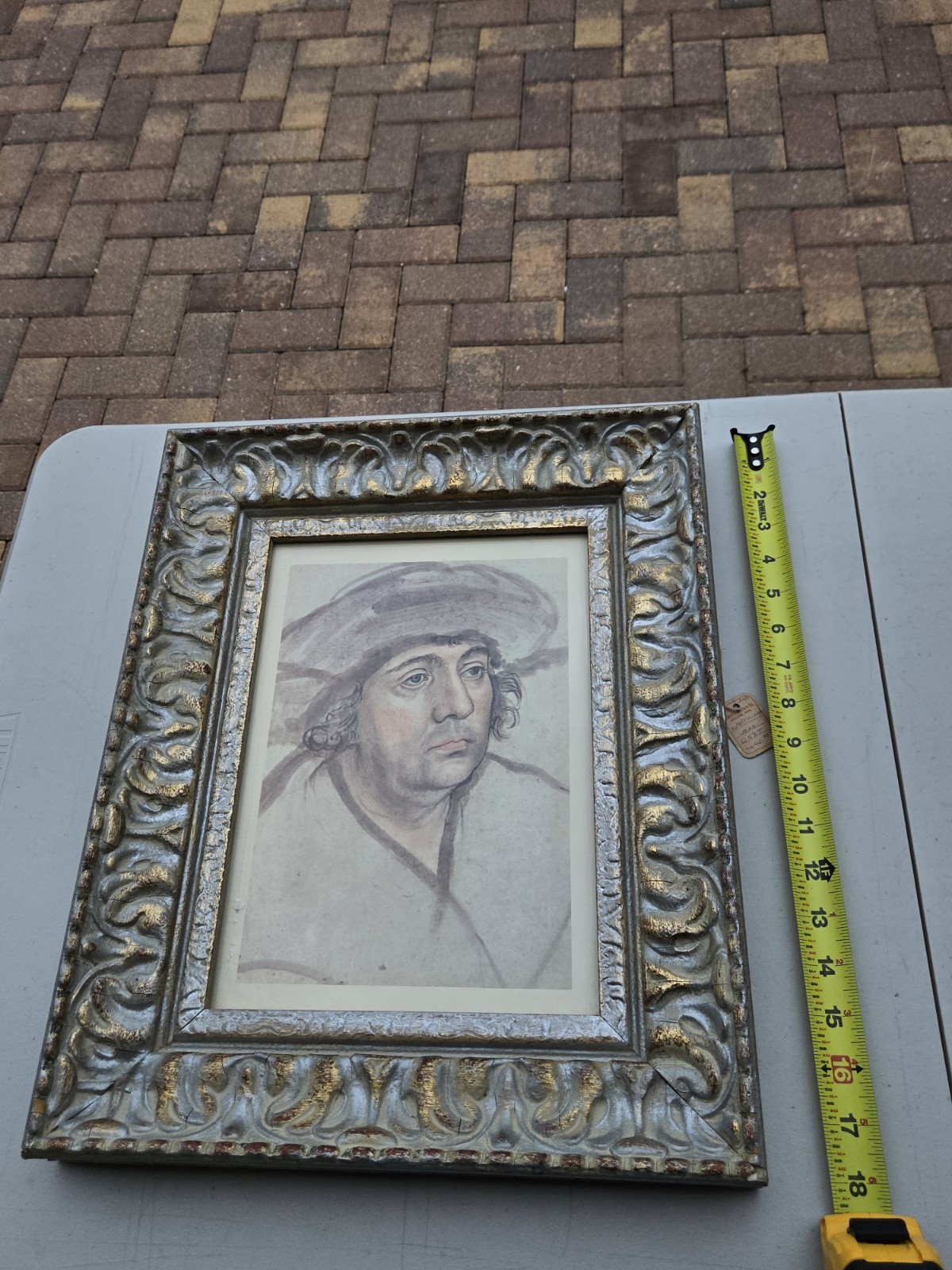 VINTAGE PRINT, PORTRAIT OF A MAN, REALISM (18\