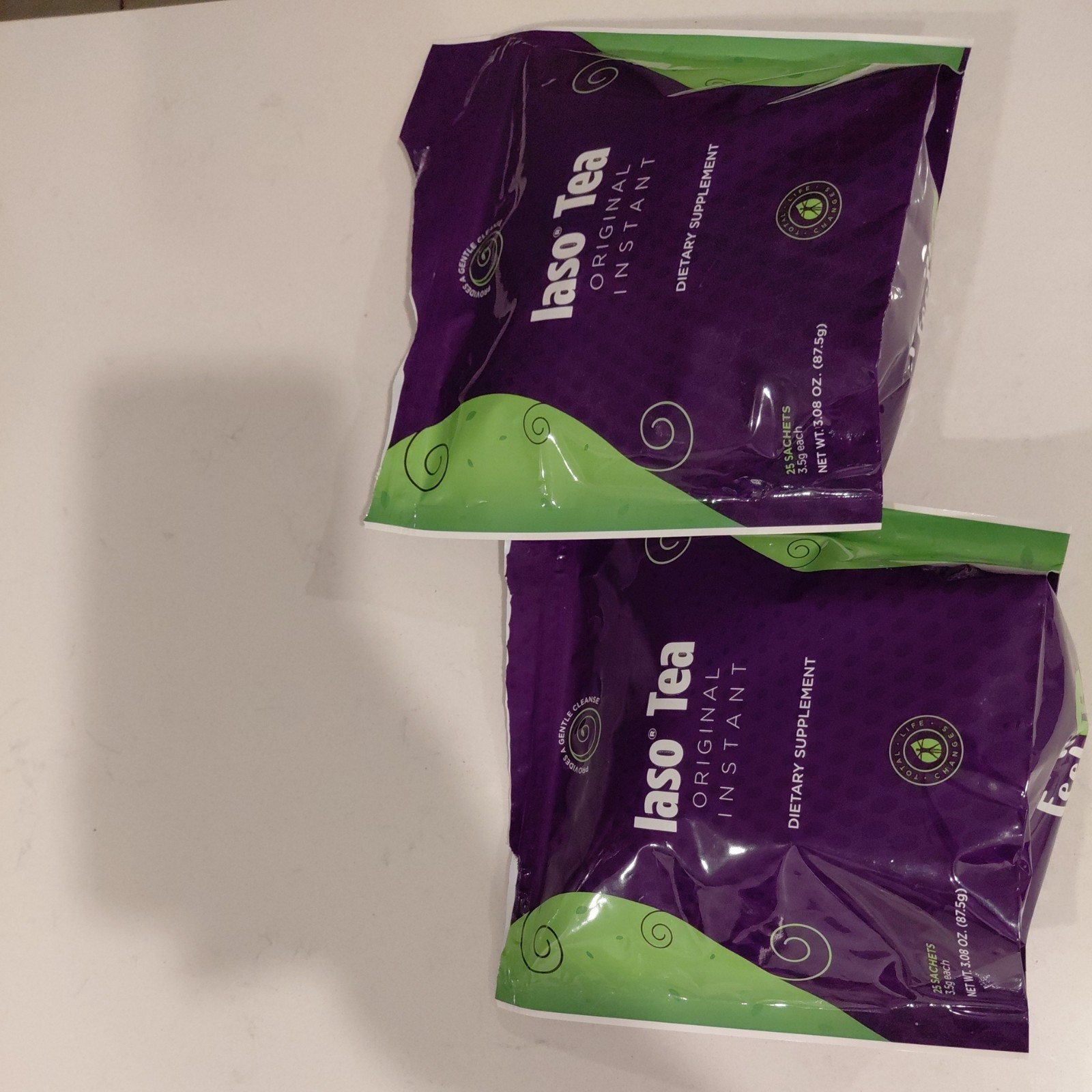 x2 laso tea Original INSTANT Dietary Supplement Total of 50 Sachets Exp.07/03/26