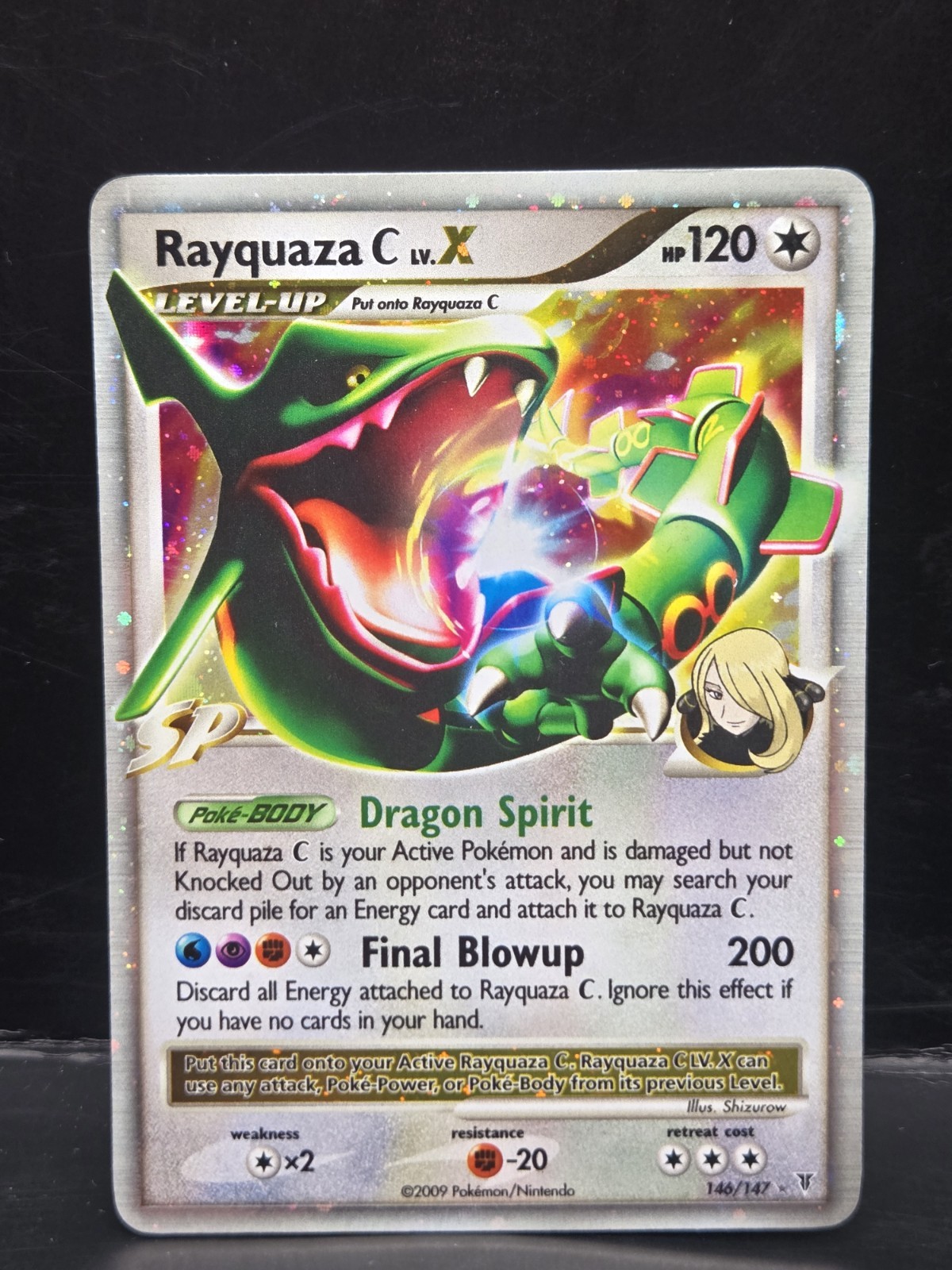 The Pokemon Company Rayquaza C Lv.X 146/147 Supreme Victors 2009 120 HP Holo