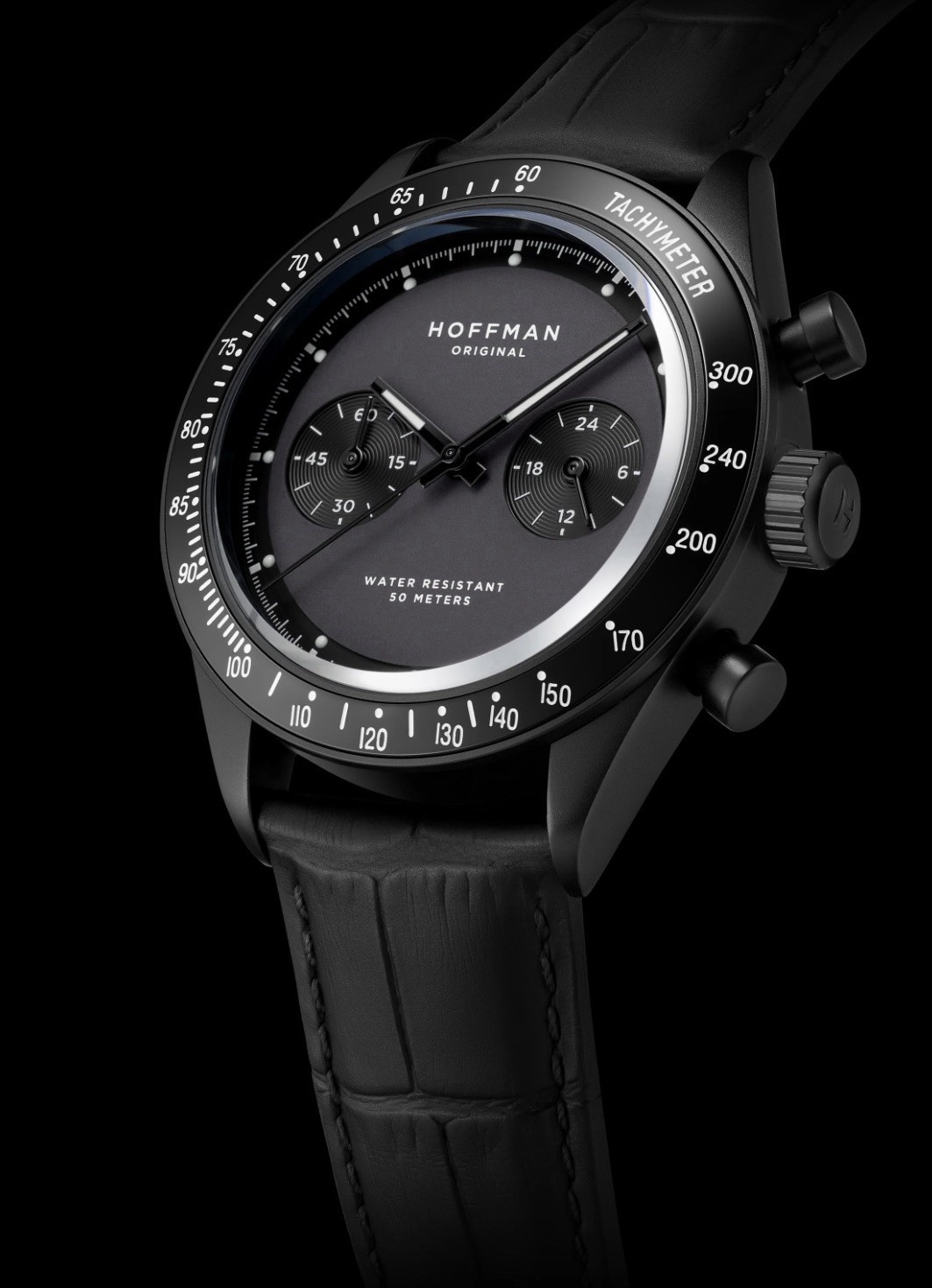 Hoffman Racing 40 Black MechaQuartz Watch Hoffman Racing 40 Black MechaQuartz Watch