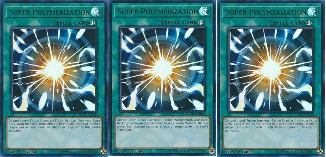 *** 3X SUPER POLYMERIZATION 3X *** ULTRA RARE DUDE-EN040 (NM) YUGIOH