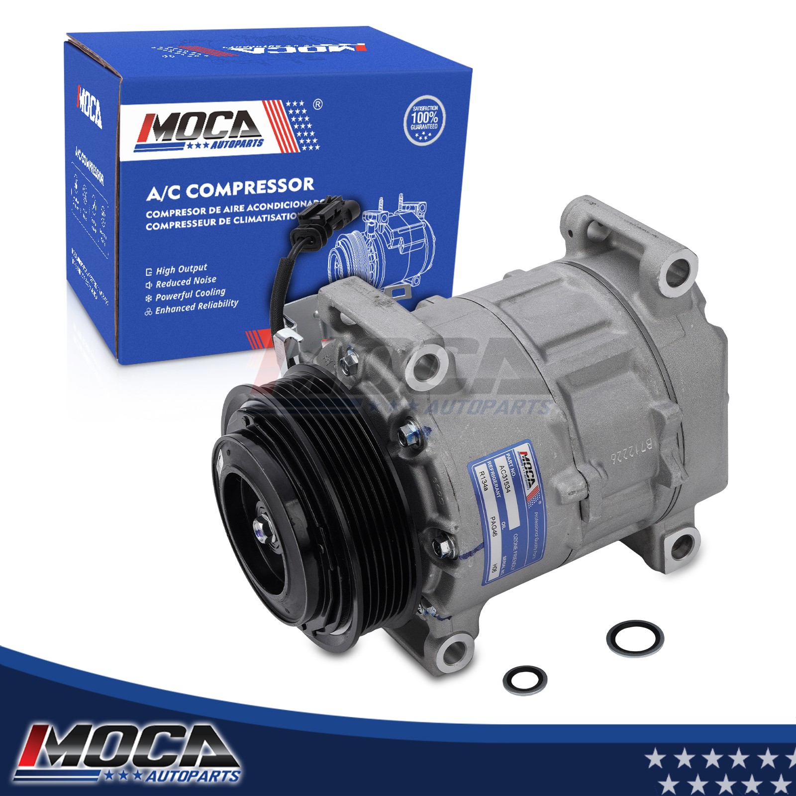 7SAS17F AC Compressor for Chevrolet Silverado GMC Sierra 2500 3500 Terrain V8