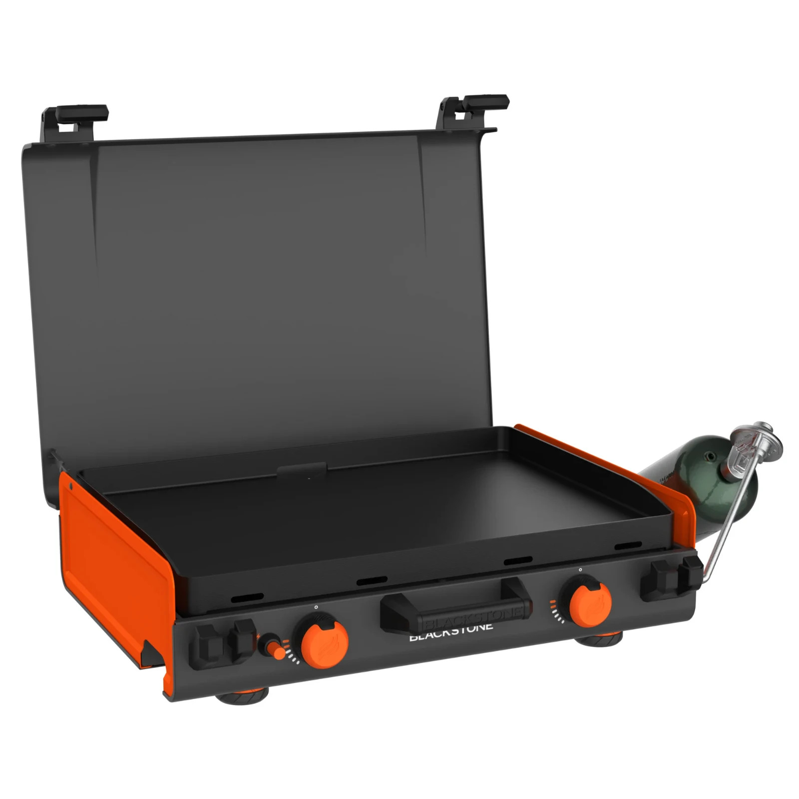 Blackstone Adventure Ready 20”x14” 2-Burner Propane Camping Griddle with Latchin Blackstone Adventure Ready 20”x14” 2-Burner Propane Camping Griddle with Latchin