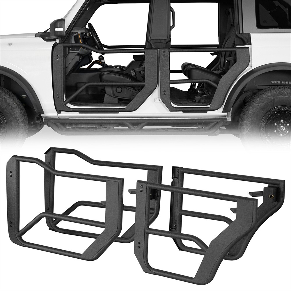 Hooke Road Front & Rear Tube Trail Half Doors for Ford Bronco 2021-2026 4-Door