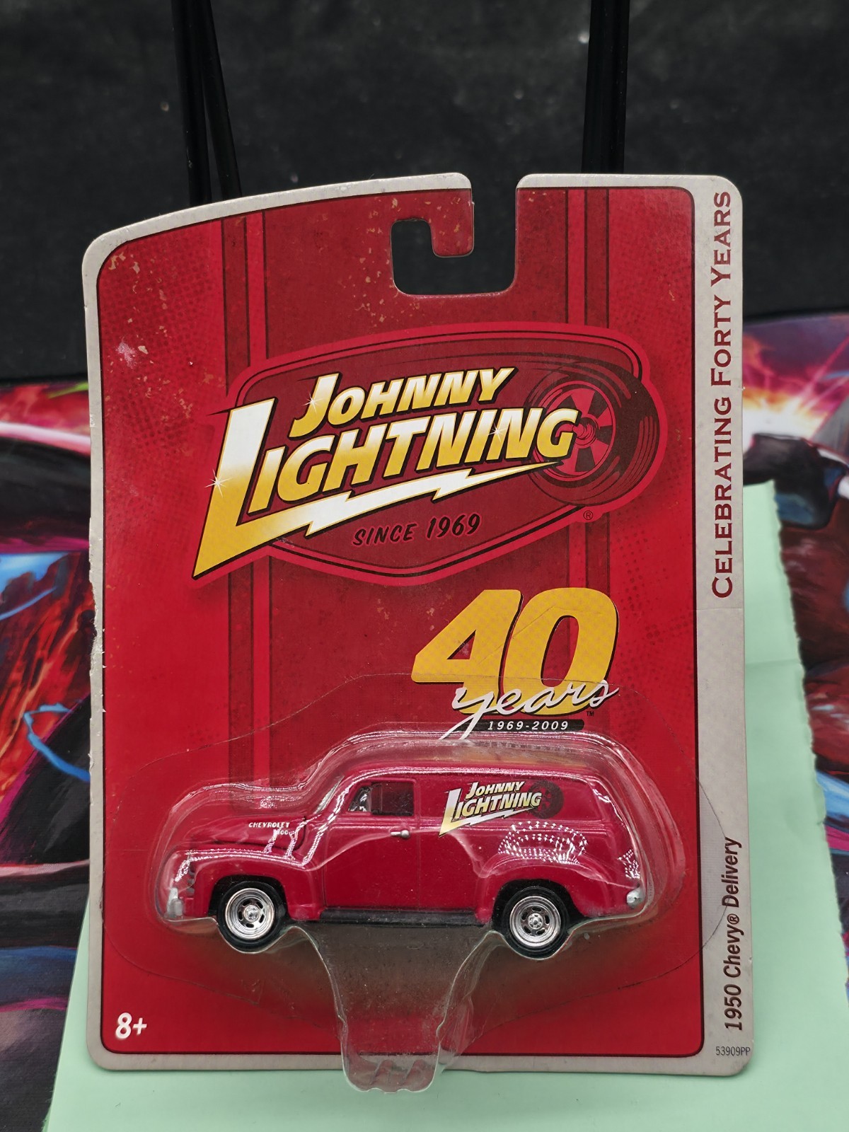 2010 Johnny Lightning 40 Years 1950 Chevy Delivery in Red