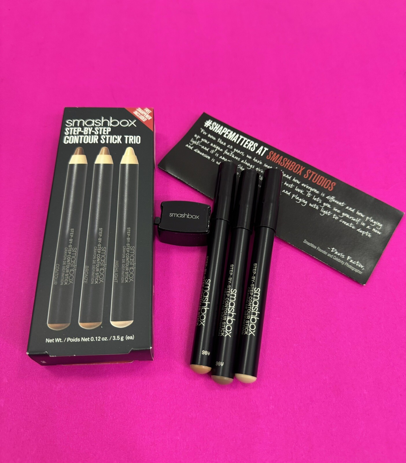 SMASHBOX step-by-step contour stick trio Contour, bronze, highlight NEW IN BOX SMASHBOX step-by-step contour stick trio Contour, bronze, highlight NEW IN BOX
