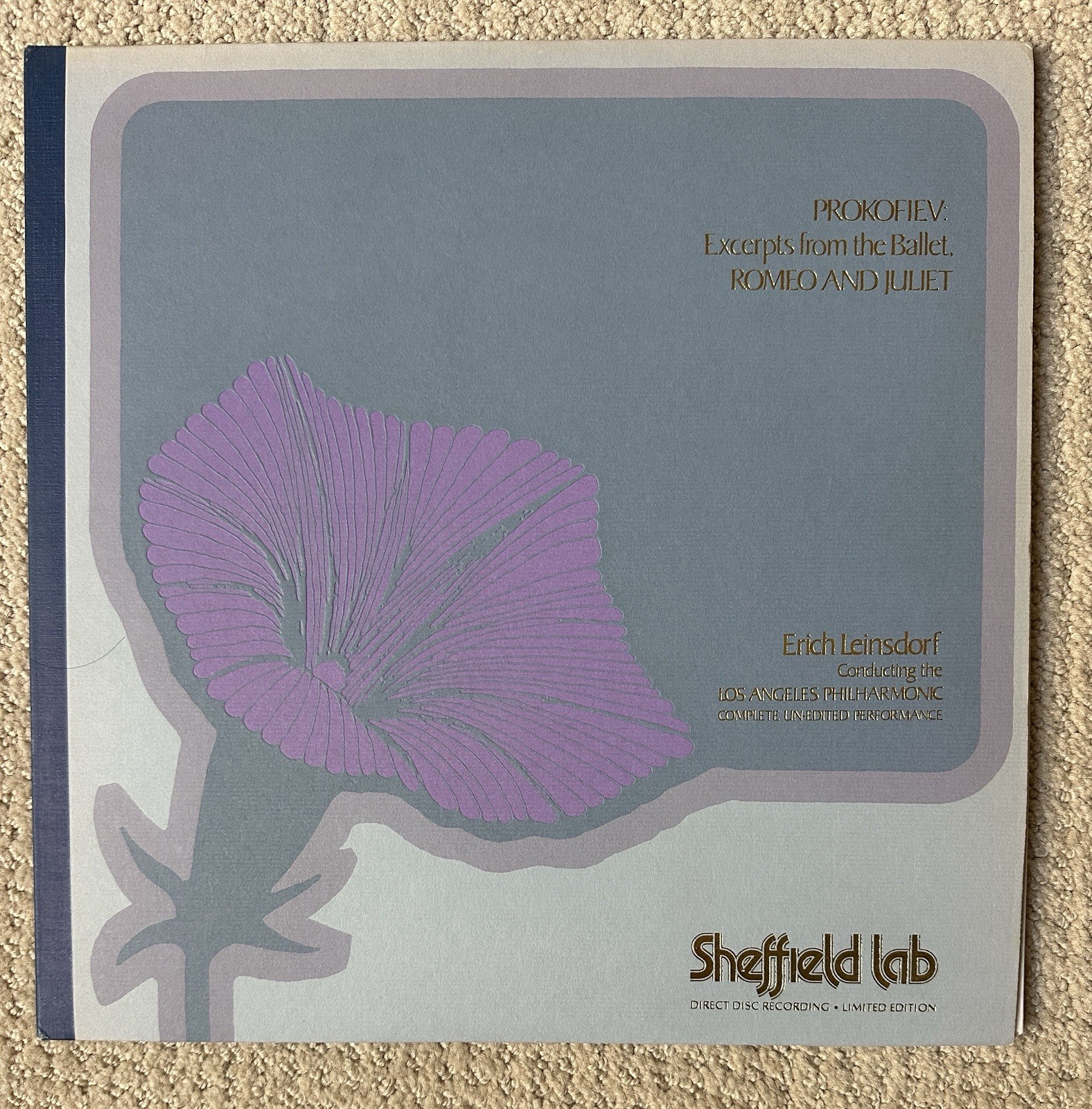 Prokofiev Romeo & Juliet Erich Leinsdorf Vinyl LP 1978 Sheffield Lab W/Inner NM